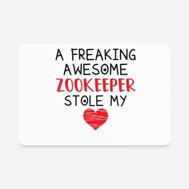 Wedding Zookeeper Valentines Funny Red Heart - Rectangle Magnet