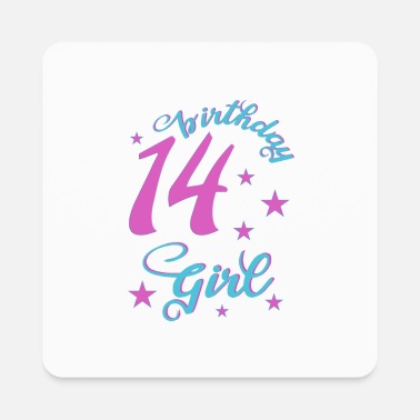 Birthday Girl 14th birthday girl birthday girl - Square Magnet