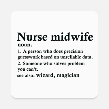Data Nurse Midwife Definition Funny Obstetrician - Square Magnet