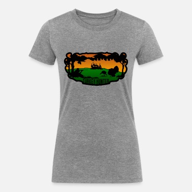 Forest TurkeyHunter - Women&#39;s Tri-Blend Organic T-Shirt