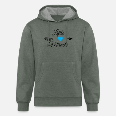 Little miracle Blue Heart.Baby Gifts. New Baby. - Unisex Organic Hoodie