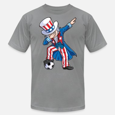Unisex Tank Dabbing Uncle Sam 4Th of July Soccer American Flag Unisex Tank Top