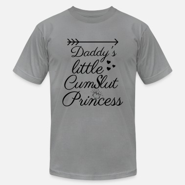 Submissive Clothing Cum Slut Gift Daddy's Little Slut Women's Short Sleeve T-shirt Master's Cum Slut