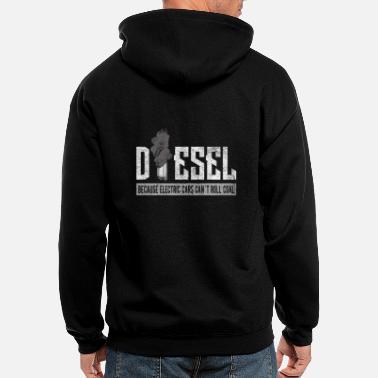Zip Up Hoodie Deisel Gets Sht DoneStacks Trucker Coal Worker Sweatshirt 3XL 