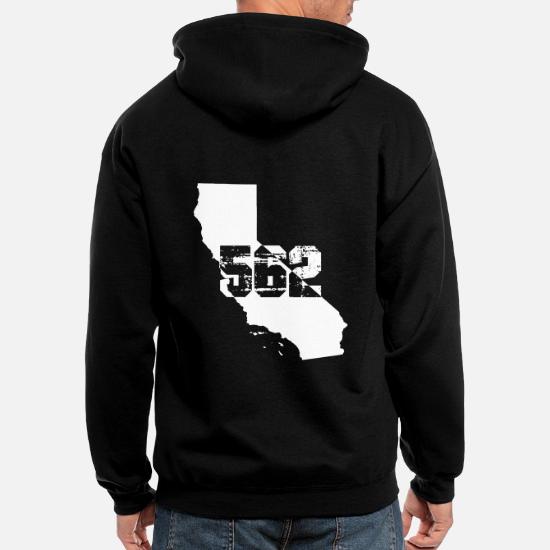 Long Beach California 562 Area Code Men S Zip Hoodie Spreadshirt