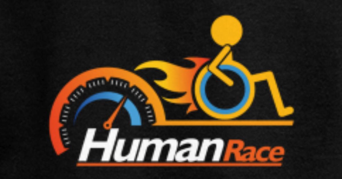 Awesome Handicapped Disability Disabled Human Race Men S Zip Hoodie Spreadshirt