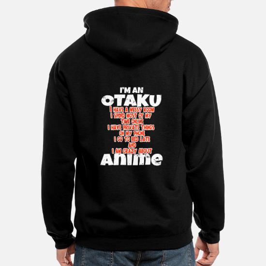 Otaku Anime Manga Japanese Comic Gift Idea Men S Zip Hoodie Spreadshirt