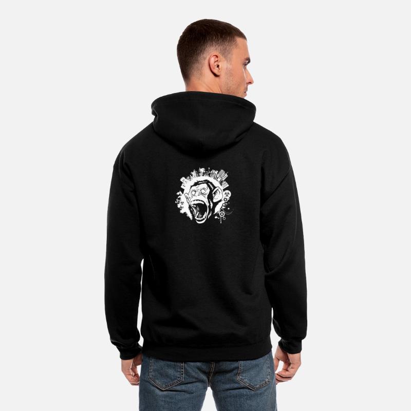 Urban Monkey' Men's Zip Hoodie | Spreadshirt