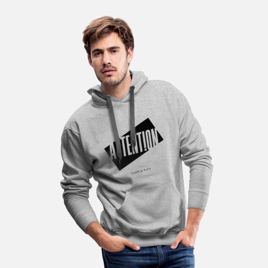 Attention Charlie Puth Men's Premium Hoodie | Spreadshirt