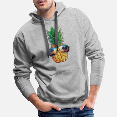 Domple Women Pullover Pineapple Print Hoodie Drawstring Sweatshirt 