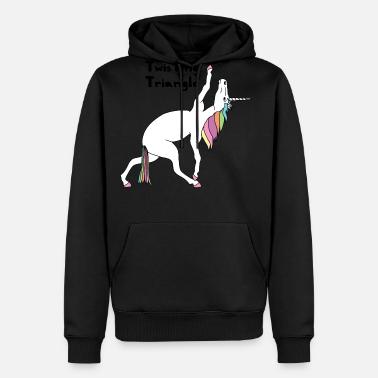 Yoga Unicorn Twisting Triangle Pose Men’s Premium T-Shirt ...
