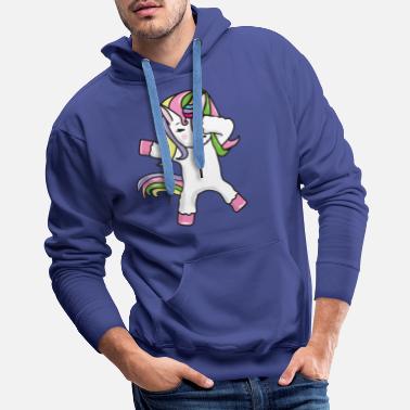 SAGRFDH Mens Full-Zip Hooded Unicorn Fleece Sweatshirt 