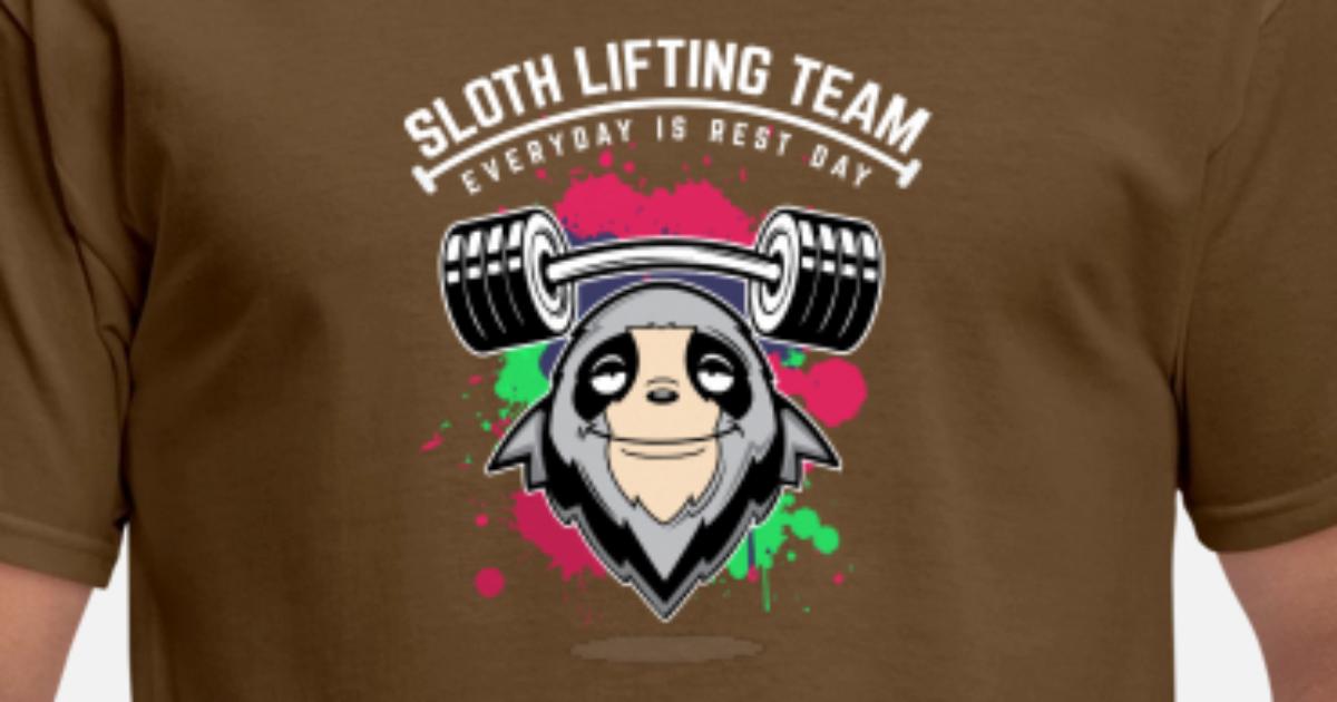 Team Sloth Merch Sloth Running Team Funny Marathon Shirt - 