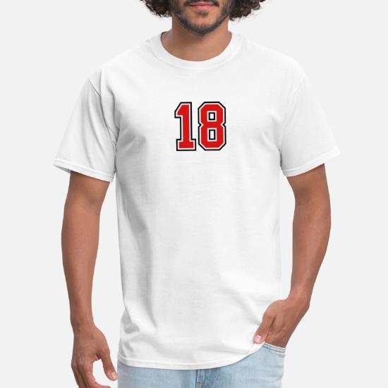 18 sports jersey football number' Men's T-Shirt | Spreadshirt