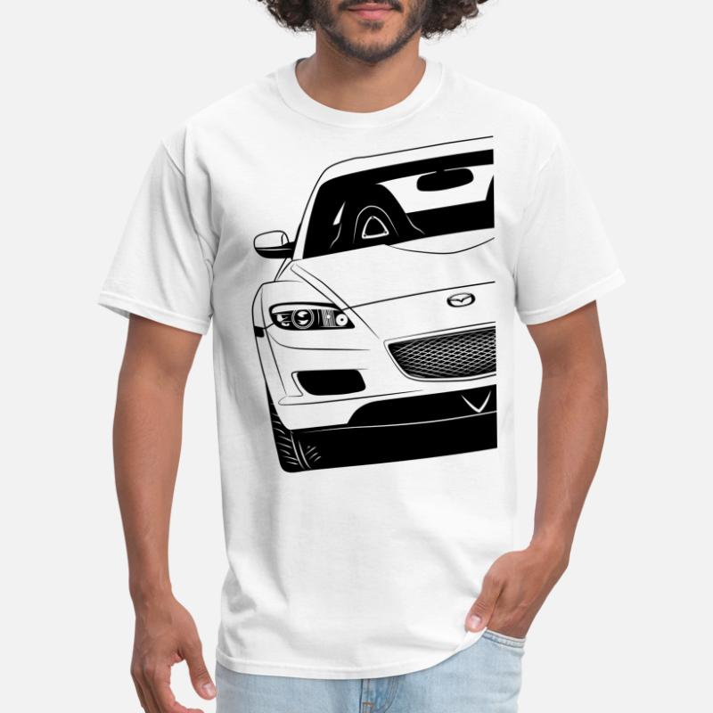 Cronell Story Haut à Manches Courtes pour Hommes à Col Rond D'été 3D Numérique Mazda Logo T-Shirt Imprimé Haut à Séchage Rapide Décontracté