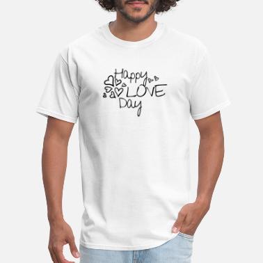 Happy Love Day Hearts - Men&#39;s T-Shirt