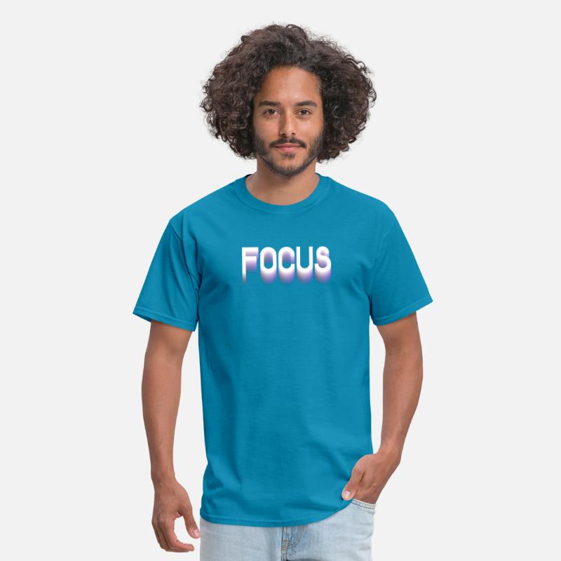 Focus Optical Illusion Trippy Motivational T Shirt Funny Vintage Gift For Men