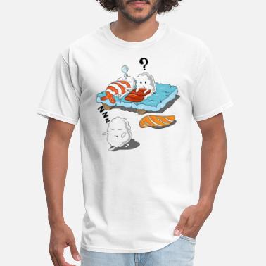 Men's Graphic T-Shirt Sushi T-Shirt Colorful Sushi Tees Gift for Itamae Cool Sushi Foodie Shirt Sushi Four Ways Shirt Sushi Chef