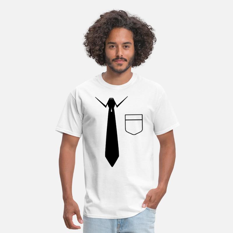 White Tie Suit Youth's T-Shirt Funny Tuxedo Fake Business Suit Gag Gift Shirts 