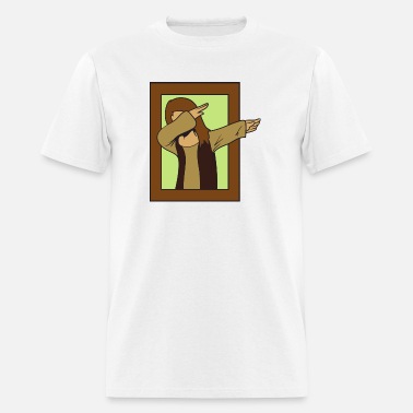 Druif Hoes map Dabbing Dab Mona Lisa' Men's T-Shirt | Spreadshirt