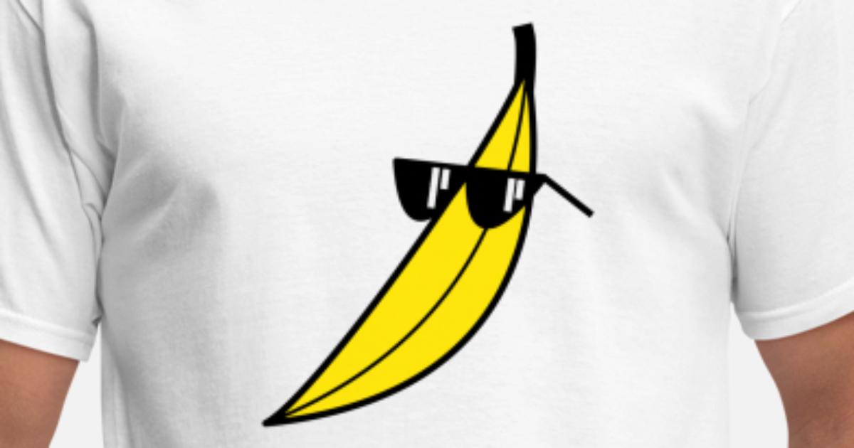 Let's Go Bananas Cool Thug Banana with Sunglasses Fruits T-Shirt 