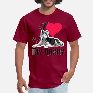 I Love Heart My Husky Kids T-Shirt 