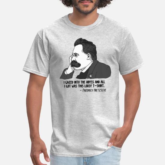 Men's Women's All Sizes Friedrich Nietzsche Funny Rock T-Shirt