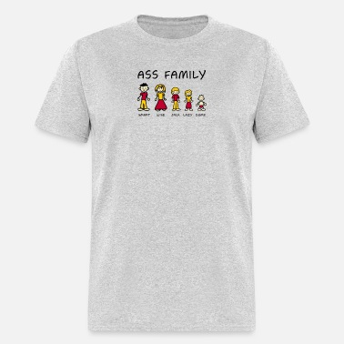 Men'sUnisex Funny Meet The Ass Family Short Sleeve T-Shirt  Gifts for men