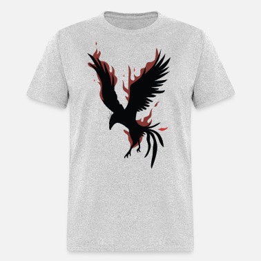 The Crow Flaming Logo Adult Mens T-Shirt
