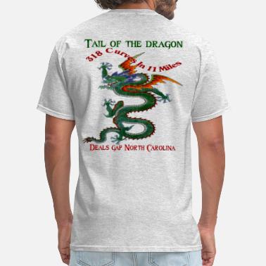 TAIL OF THE  DRAGON T-SHIRT ~ 321 CURVES ~ SIZE SELECT  ORANGE TEE