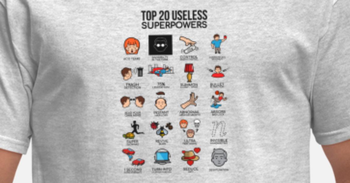 Top 20 Useless Superpowers Hero Funny Cool Gift' Men's T-Shirt | Spreadshirt
