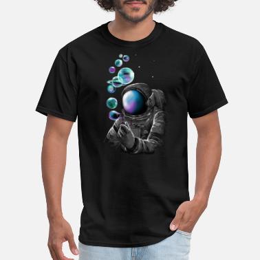 Space Cool space astronaut and plantes - Men&#39;s T-Shirt