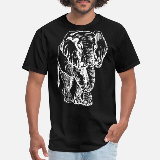 Polygon Animals Elephant Shirt Geometric Animals Soft Kid Shirts Wisdom Elephant Unisex Youth Short Sleeve Tee