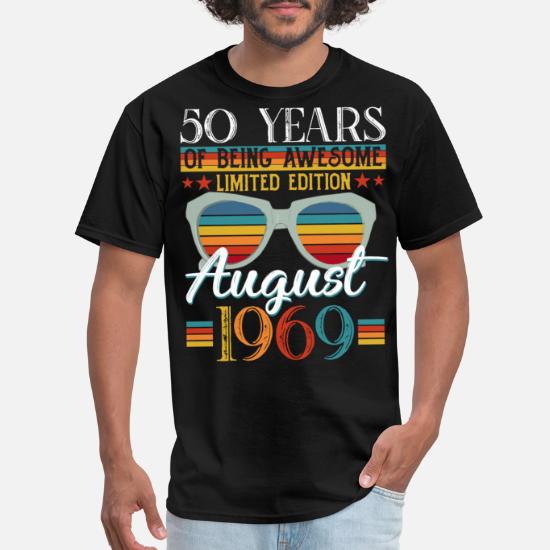 Made in 1969 50th Birthday Personalised T SHIRT American Highway Sign Style 2019