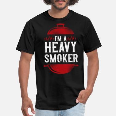 Smoker BBQ I&#39;m A Heavy Smoker Retro Beer - Men&#39;s T-Shirt