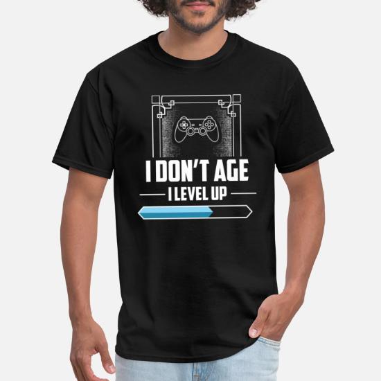 I DON/'T AGE I LEVEL UP LADIES T-SHIRT FUNNY GAMER PS4 GAMING XBOX GIFT PRESENT