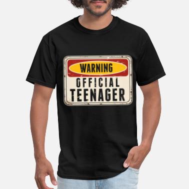 Teenager Warning Official Teenager Boys Girls 13th Birthday - Men&#39;s T-Shirt
