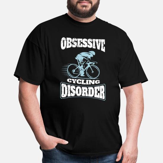 OCD Obsessive Cycling Disorder Funny Bicycle Cyclist Mens Tank Top Sleeveless Shirt White Small