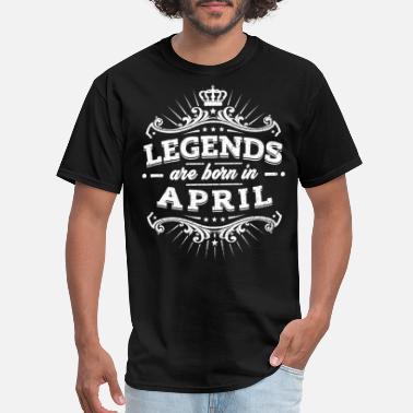 LEGENDS ARE BORN IN APRIL LADIES T SHIRT BIRTH BORN MONTH SLOGAN NOVELTY NEW