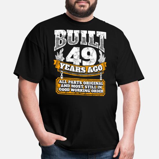 49th Birthday Gift for Men Oldometer 49 T-shirt Present for 49th Birthday Funny Turning 49 Gift T shirt 49th Birthday Men\u2019s Shirt