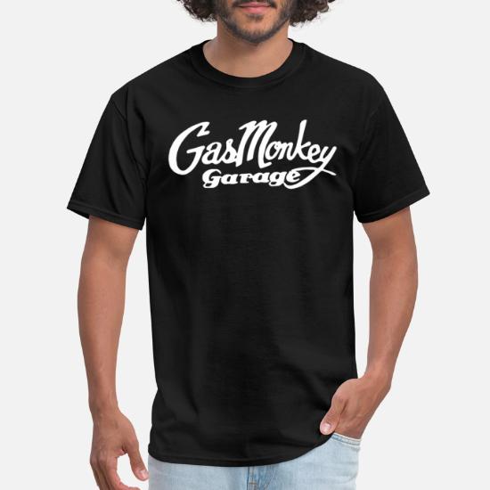 Gas Monkey Garage Officiellement sous Licence GMG Noir Vert Hot Rod Men’s T-Shirt