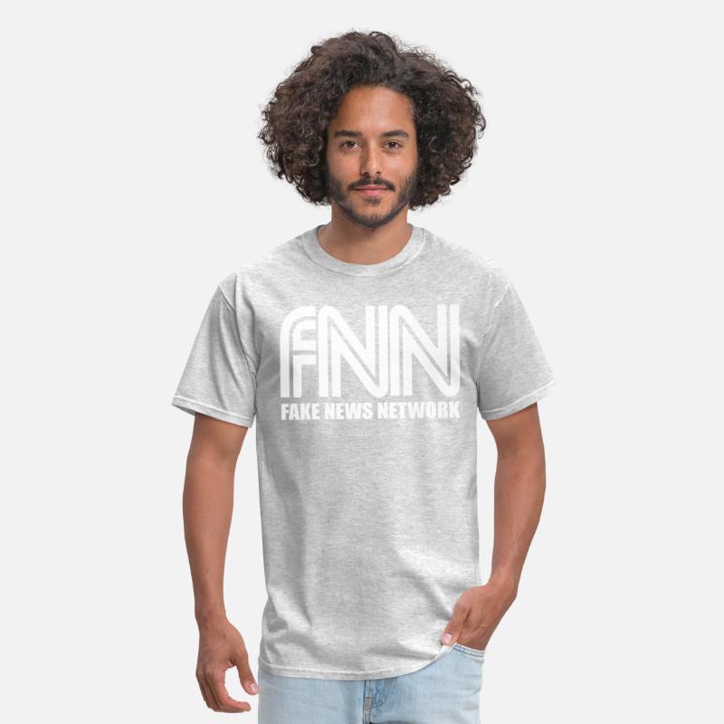 Tee Hunt FNN Funny Parody Crew Neck Sweatshirt Fake News Trump President 