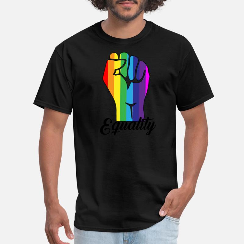 Shop Black Gay Pride T Shirts Online Spreadshirt
