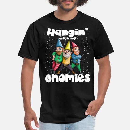 Hanging with My Gnomies Funny Christmas Sweater Santa Gnome Lover Unisex T-Shirt 