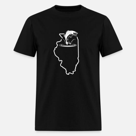 Small Mouth Bass Fishing Illinois Bass Fishing Tshirt Men S T Shirt Spreadshirt