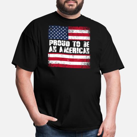 USA Flag Distressed United States Nationality & Ethnic Pride Mens T-shirt