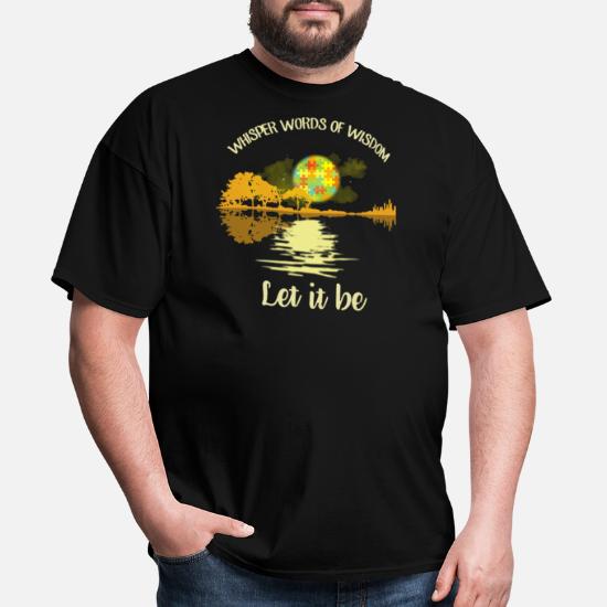 Guitar tee Whispers words of wisdom let it be Birthday Christmas gift T Shirt 