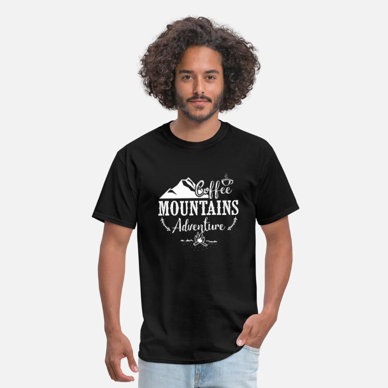 INNOGLEN Coffee Mountains Adventures Mens T-Shirt Tee gg197m 