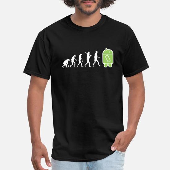 evolution to android men s t shirt black