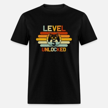 Level 5 Unlocked 5th Birthday Gifts Present ideas T-Shirt For 5 Year Old Boys 
